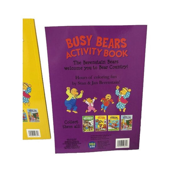 The Berenstain Bears Busy Bears Activity & Bear Country Colouring Book Set Kids - Picture 3 of 10